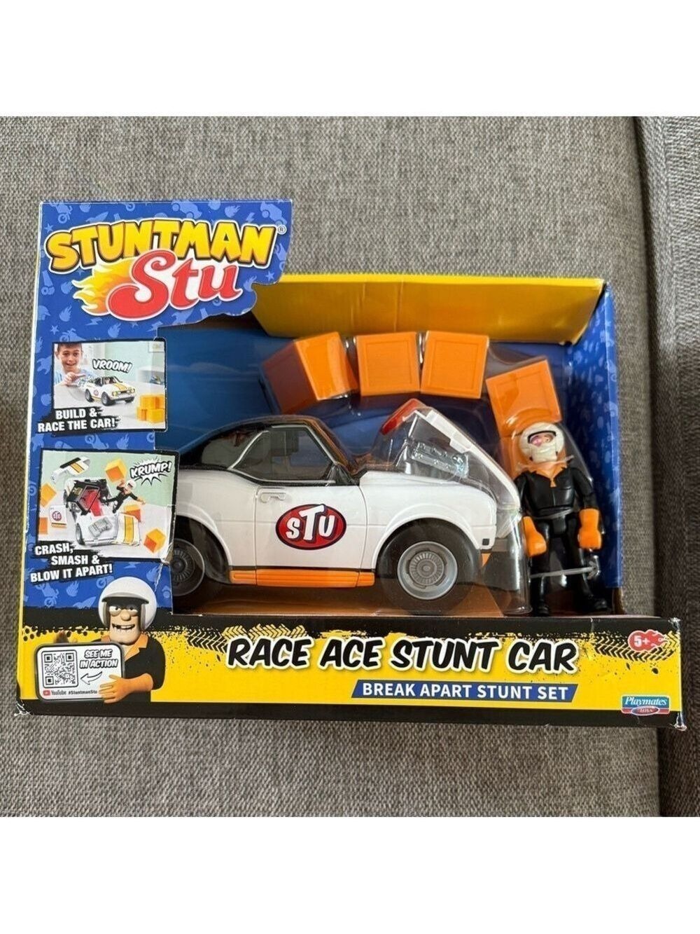 Stuntman Stu Race Ace Stunt Car Break Apart Stunt Set New Sealed Authentic - Picture 7 of 14